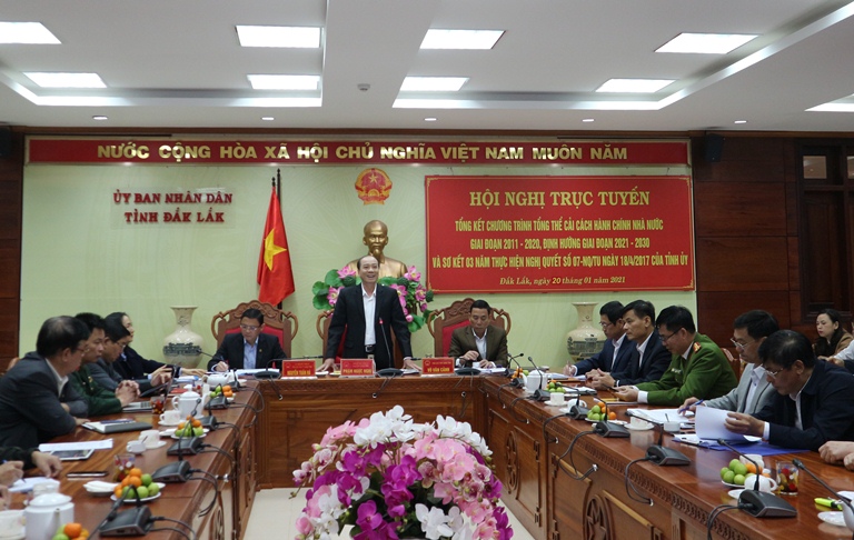 Hội nghị trực tuyến tổng kết chương trình tổng thể CCHC nhà nước giai đoạn 2011 - 2020 